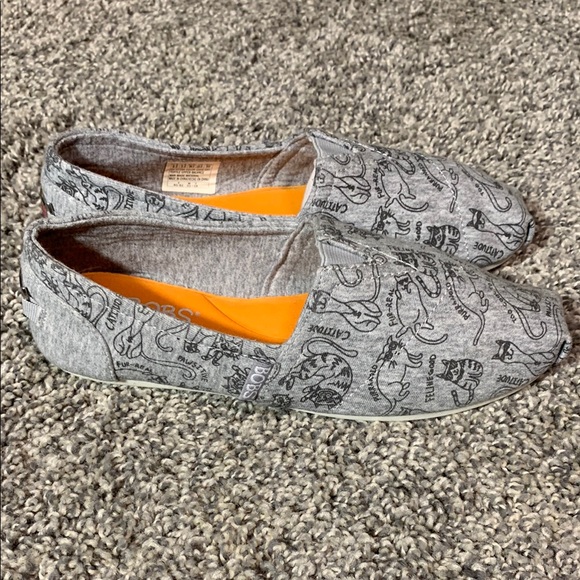 Skechers by BOBs Gray Memory Fam Slip-On Shoes with Cat Print Sz 6.5 New - Picture 3 of 10